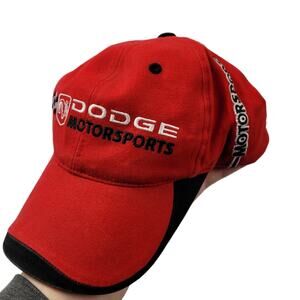 Dodge Motorsports Red Embroidered Nascar Baseball Cap